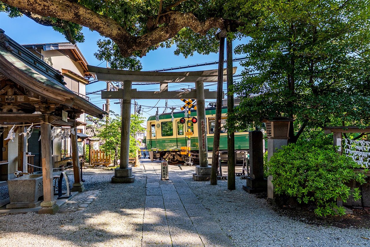 Real-world photo of Enoden Line Coastal View