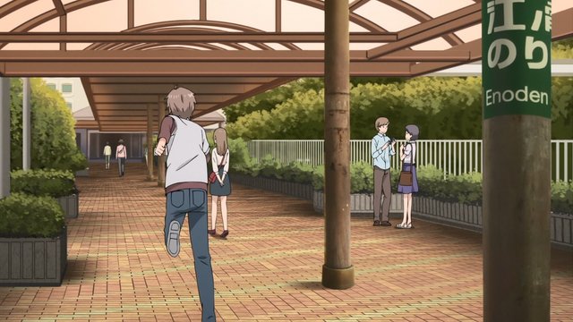 Anime scene reference for Fujisawa Station South Exit