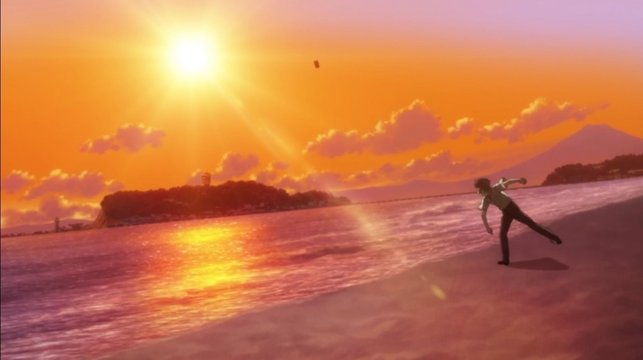 Anime scene reference for Inamuragasaki Cape