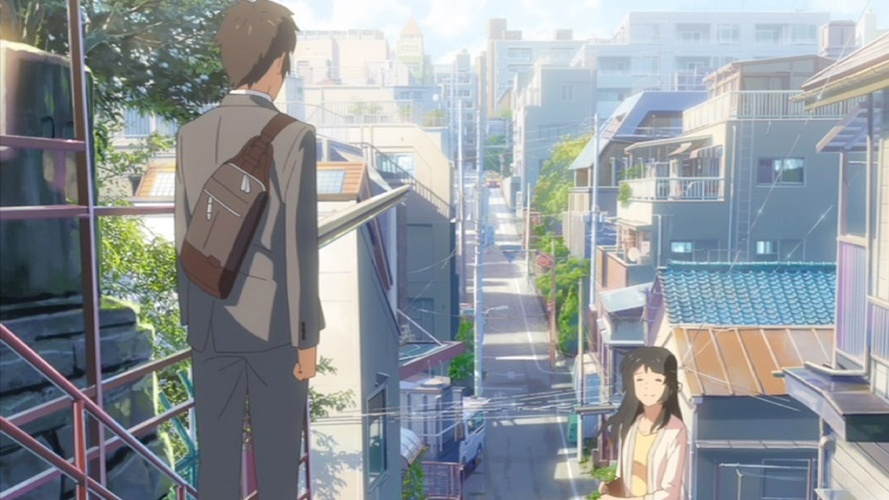 Anime scene reference for Suga Shrine Stairs